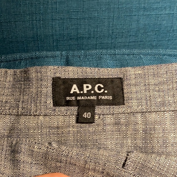 Authentic - A.P.C. Paris - Cotton-blend grey knee length skirt - Picture 5 of 6